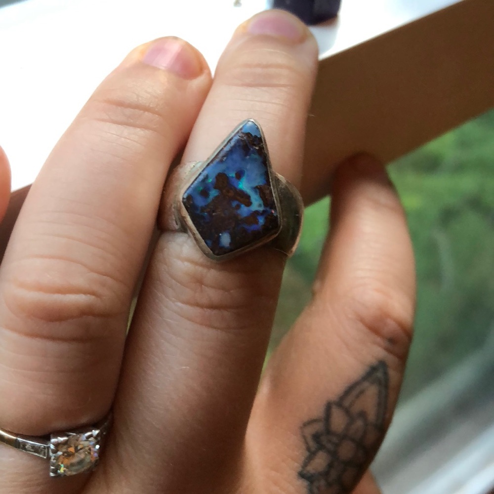 Sterling Silver Opal Ring